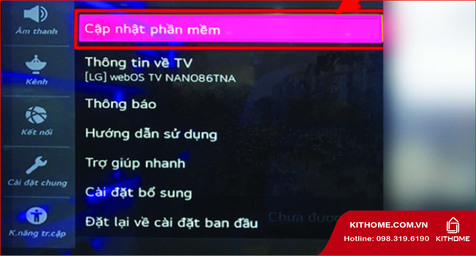 Smart tivi LG chưa cập nhật phần mềm dẫn đến lỗi kết nối mạng Smart tivi LG chưa cập nhật phần mềm dẫn đến lỗi kết nối mạng