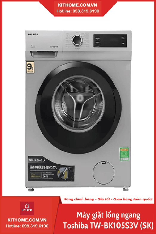Máy giặt lồng ngang Toshiba TW-BK105S3V (SK) - 9,5kg Máy giặt lồng ngang Toshiba TW-BK105S3V (SK) - 9,5kg