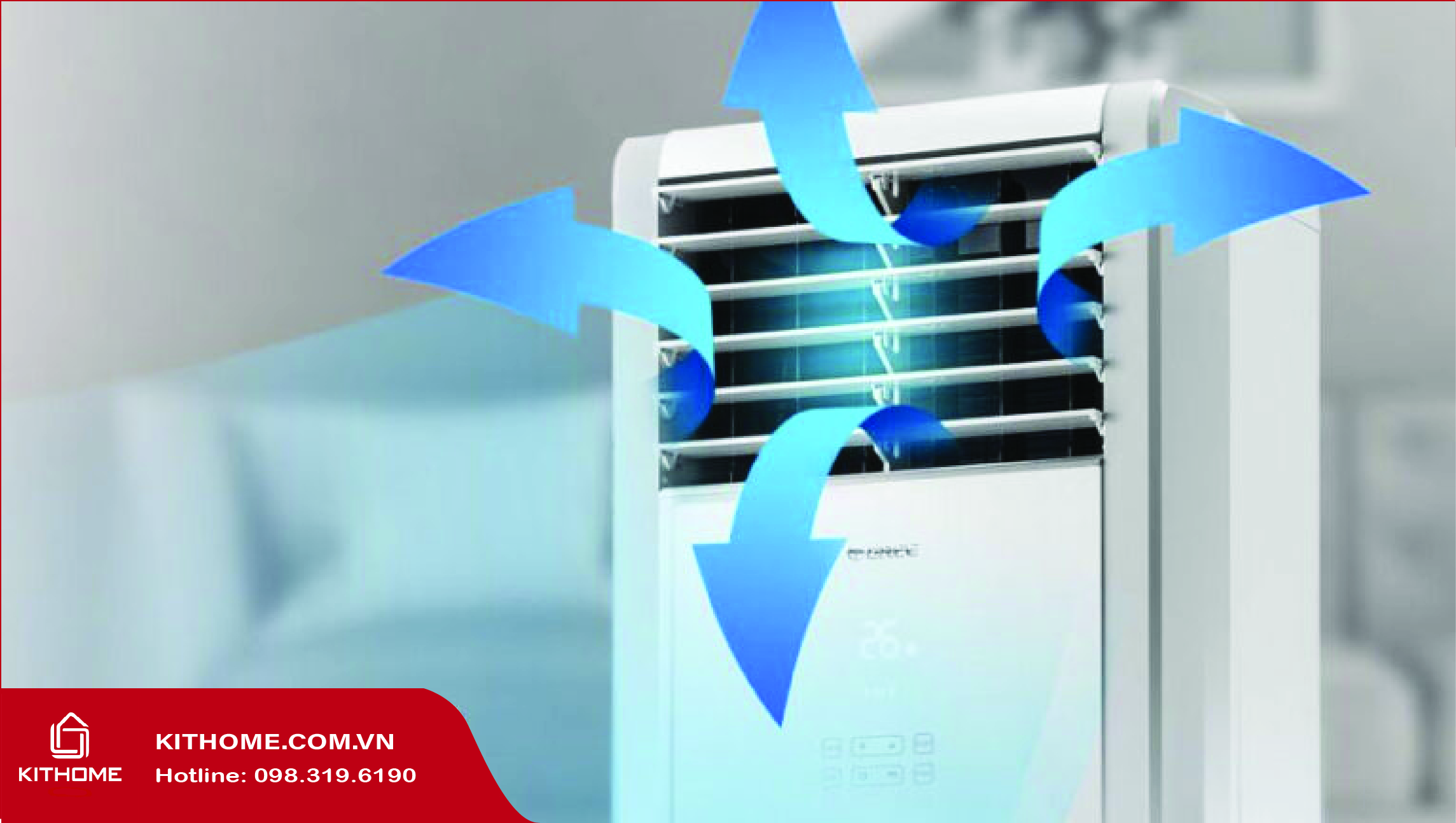 Điều hòa cây Gree GVC30AMXH-K6NNC7B tiện ích thông minh, bảo vệ môi trường