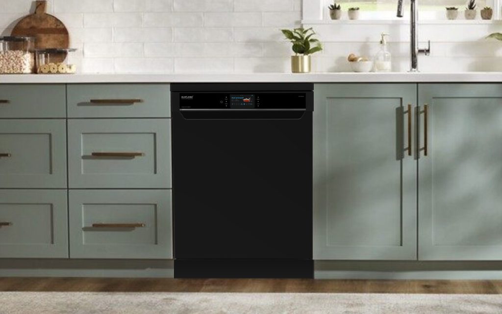 Máy rửa bát màu đen 