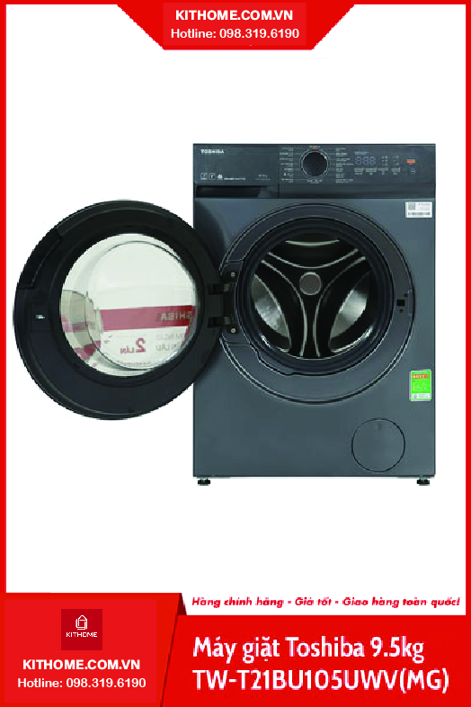 Máy giặt Toshiba Inverter 9,5kg TW-T21BU105UWV(MG) Máy giặt Toshiba Inverter 9,5kg TW-T21BU105UWV(MG)