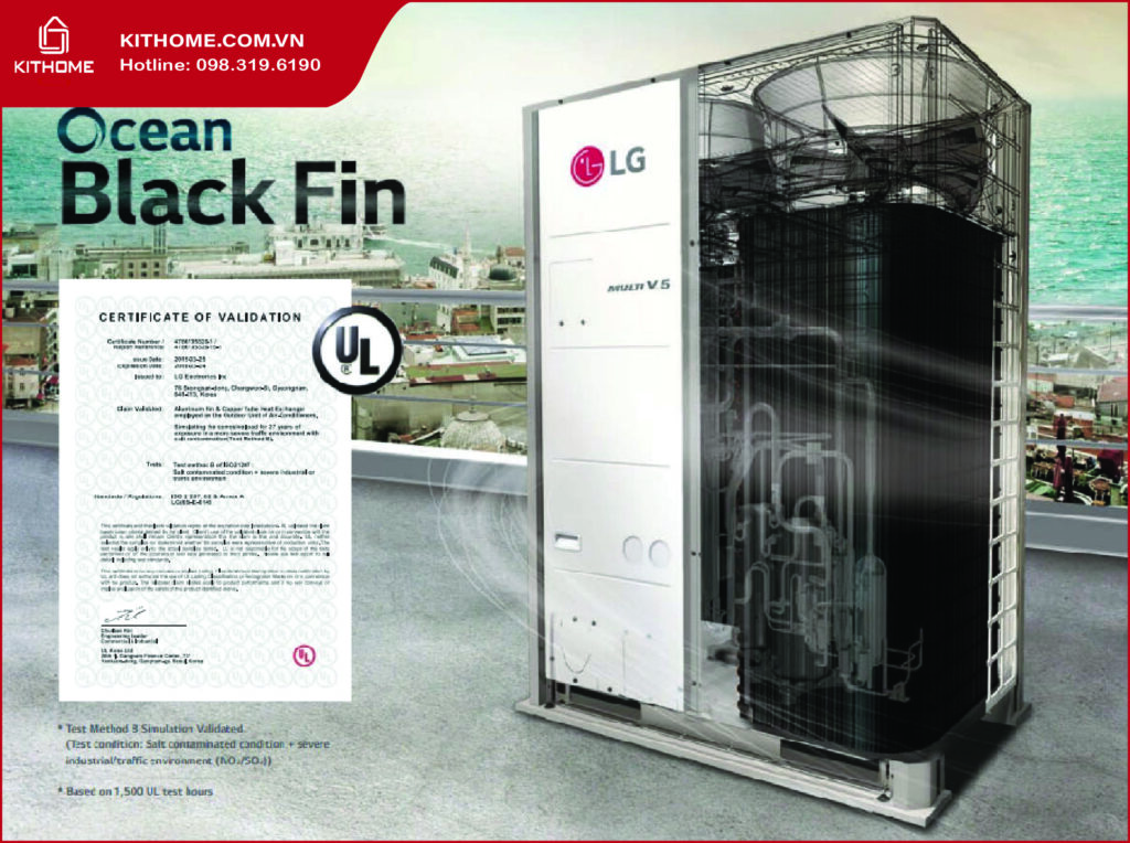 Chống ăn mòn công nghệ Ocean Black Fin: