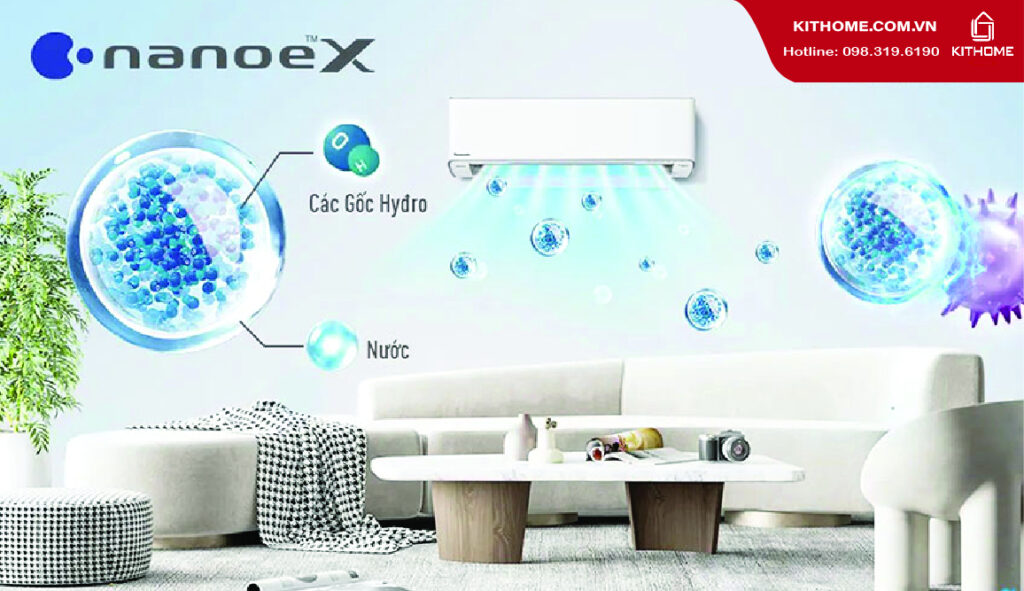 Công nghệ lọc không khí tiên tiến với nanoe™ X thế hệ thứ 3, bảo vệ sức khỏe tối đa Công nghệ lọc không khí tiên tiến với nanoe™ X thế hệ thứ 3, bảo vệ sức khỏe tối đa