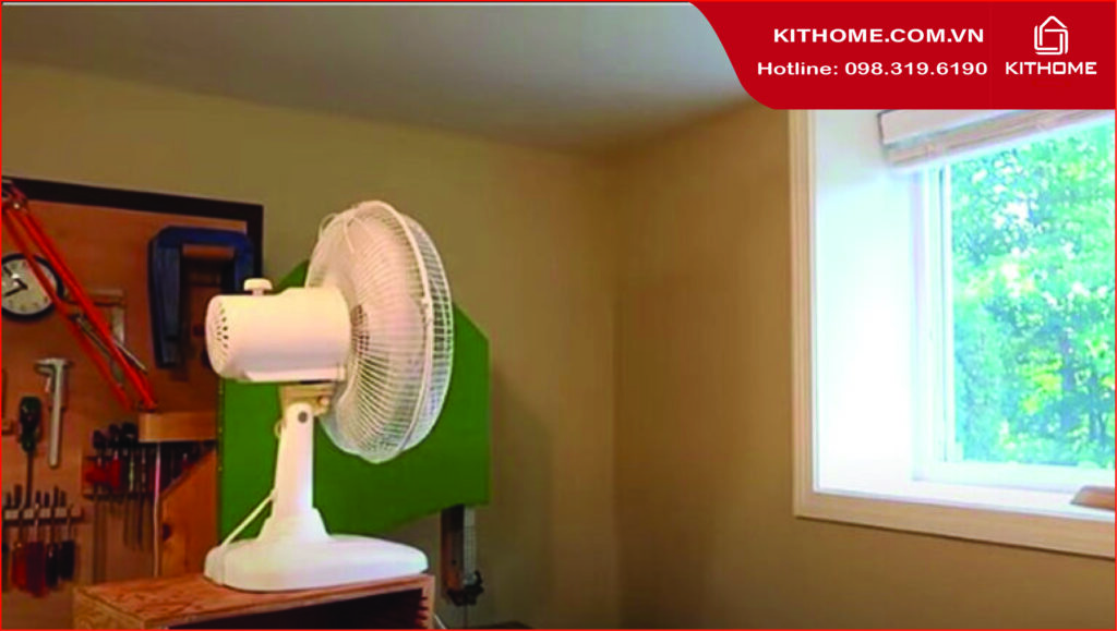 Kết hợp quạt điện và điều hòa