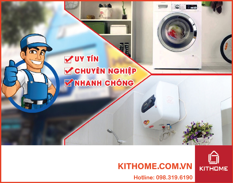 dịch vụ sửa chữa máy giặt tại Điện Máy KITHOME