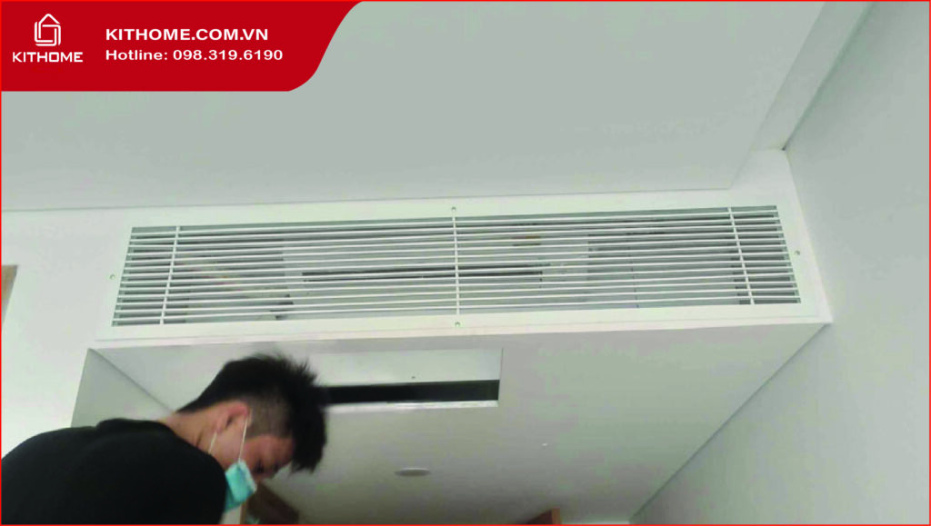 Vệ sinh dàn lạnh điều hòa nối ống gió