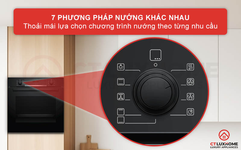 Tùy chọn 7 phương pháp nướng khác nhau tùy vào nhu cầu sử dụng