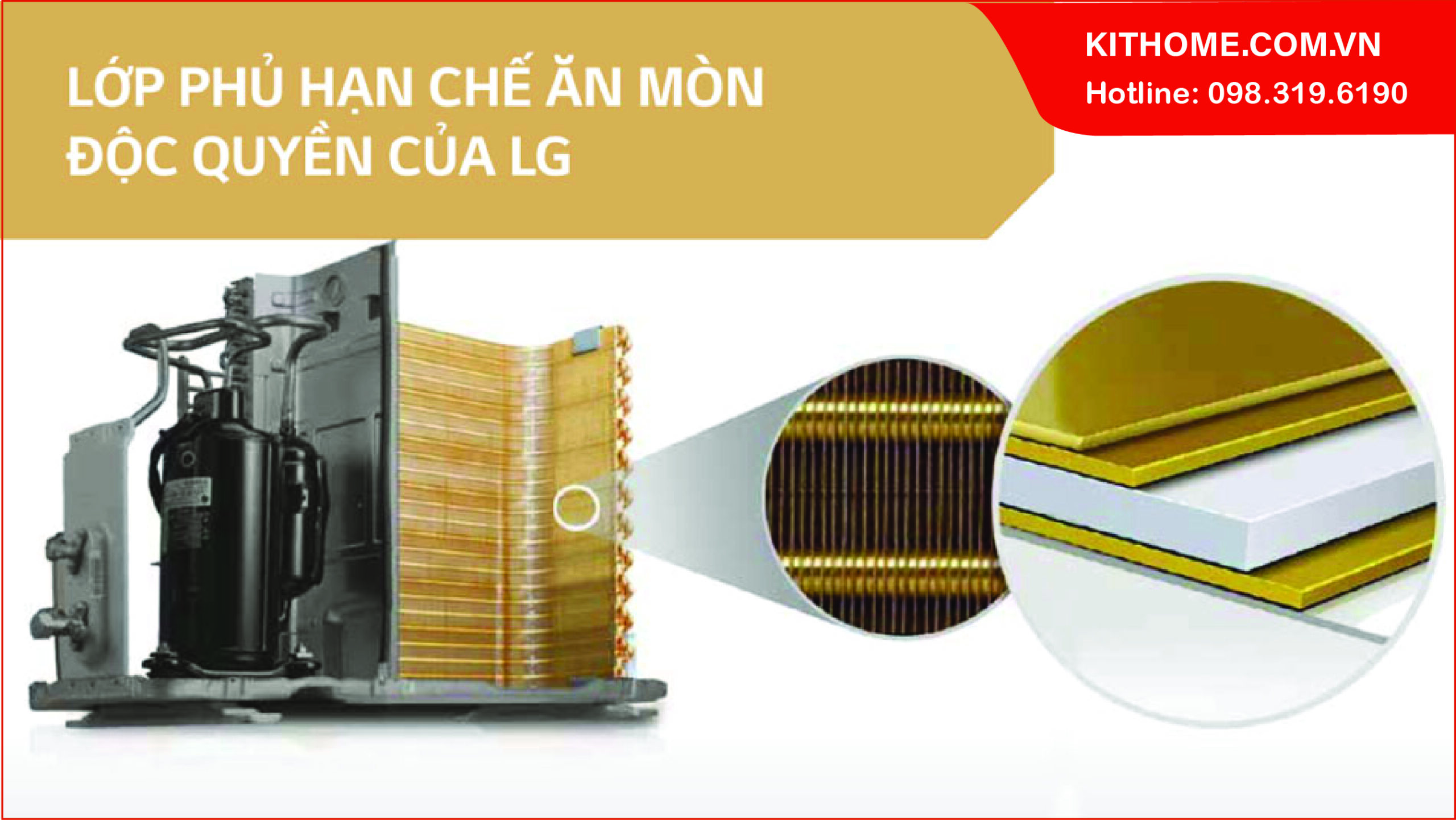 Độ bền bỉ và chống ăn mòn của điều hòa Multi LG A3UQ30GFD0 Độ bền bỉ và chống ăn mòn của điều hòa Multi LG A3UQ30GFD0