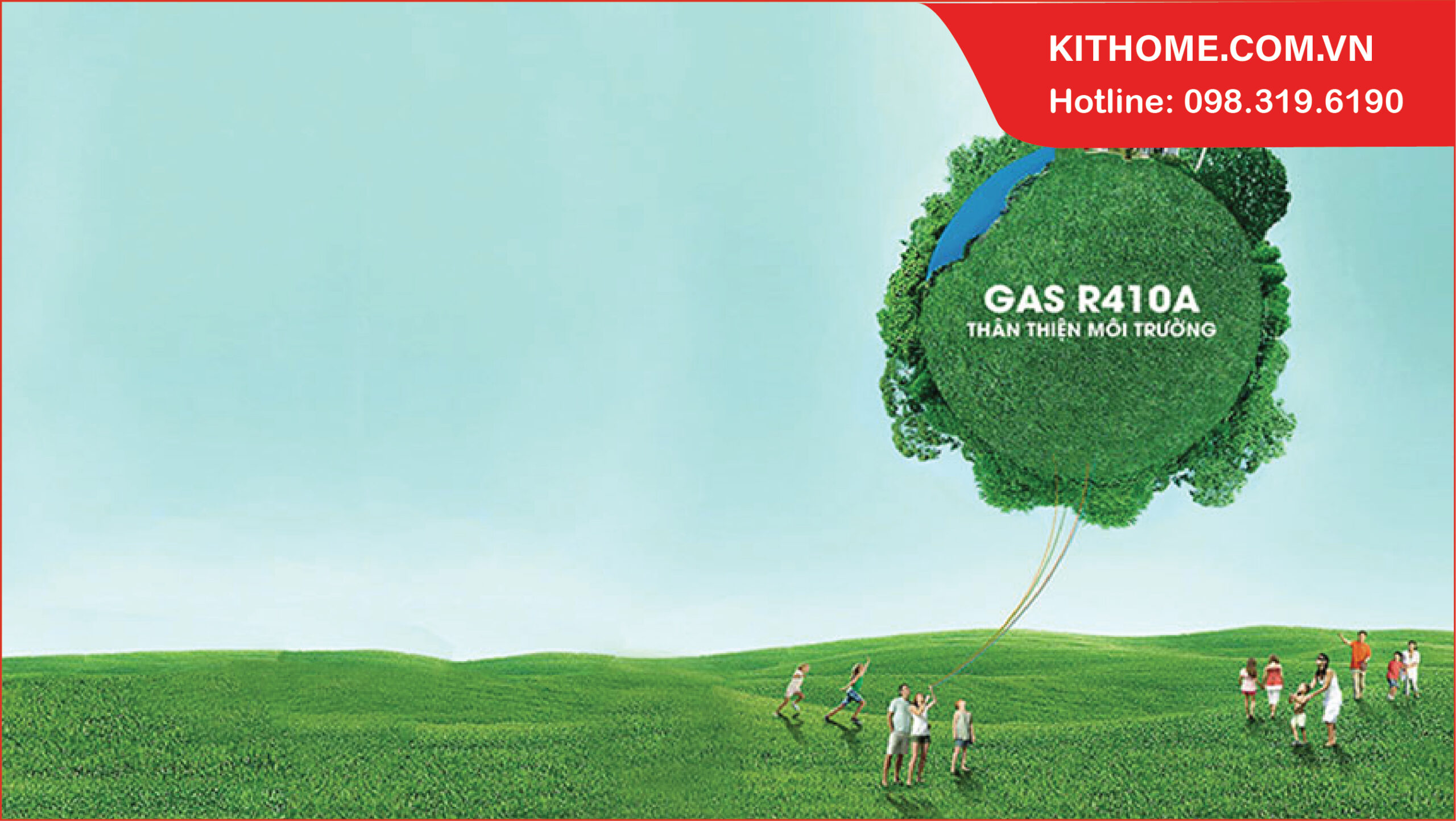 Sử dụng môi chất lạnh Gas R410A thân thiện môi trường