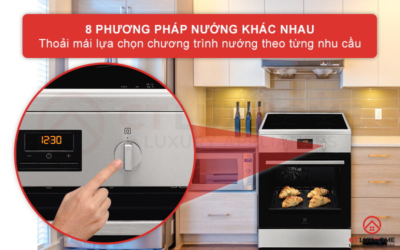 Tùy chọn 8 phương pháp nướng khác nhau tha hồ cho bạn lựa chọn