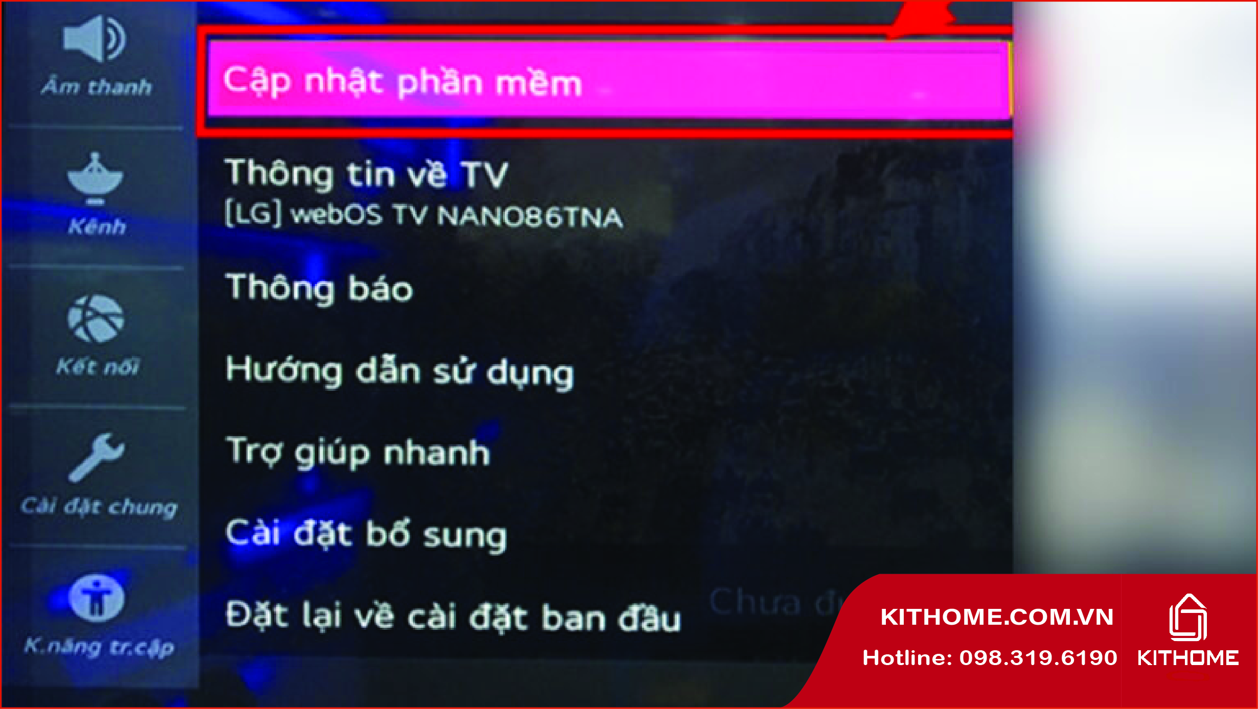 Phần mềm tivi cần được cập nhật hoặc cài đặt lại thường xuyên