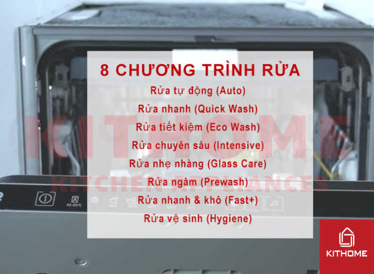 Máy rửa chén Beko thường được trang bị nhiều tính năng rửa đa dạng