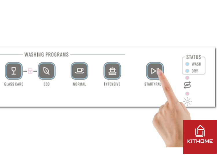 Giữ nút Start/Reset trên bảng điều khiển trong vòng 3s để tạm dừng