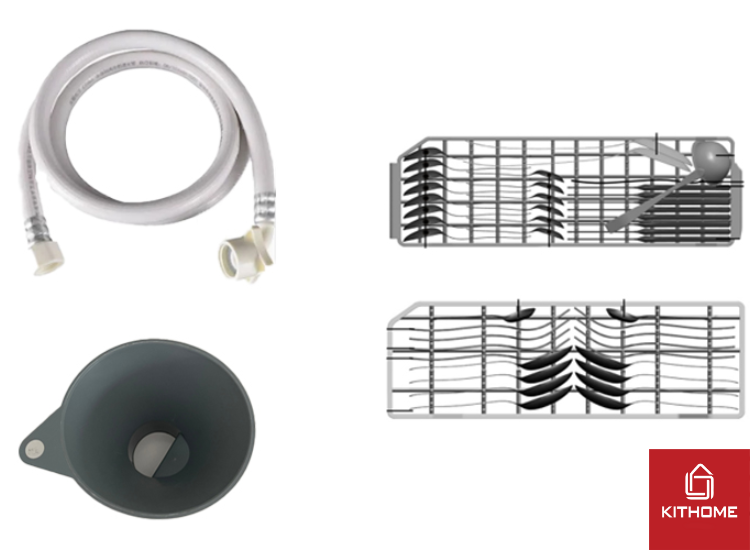 Linh kiện đi kèm theo với máy rửa chén Electrolux Linh kiện đi kèm theo với máy rửa chén Electrolux