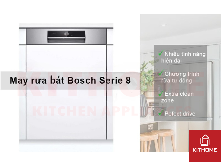 Máy rửa bát Bosch serie 8