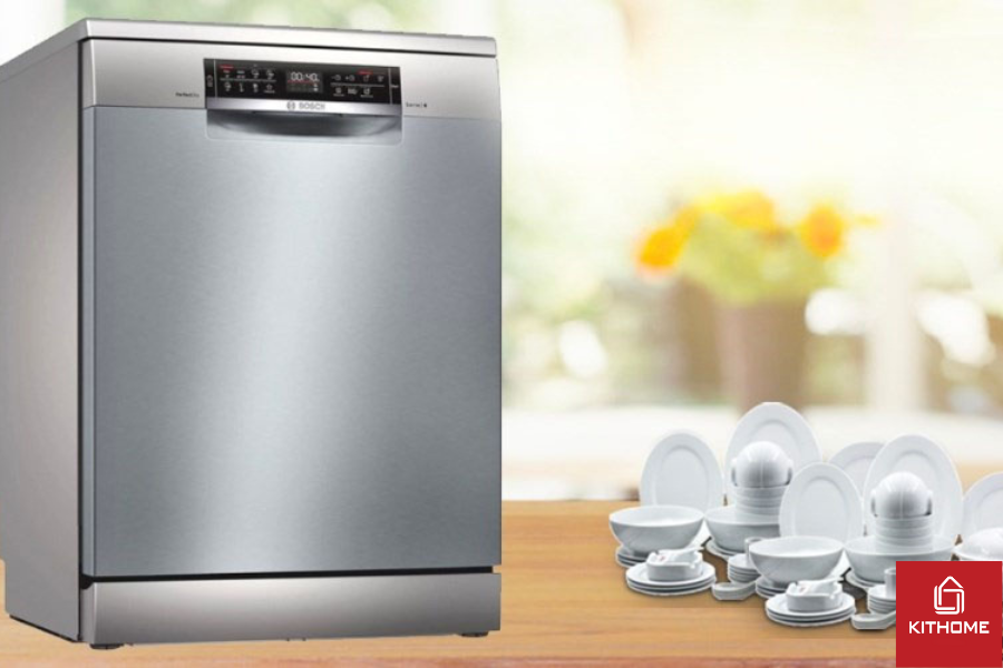 Chỉnh muối máy rửa bát Bosch serie 8