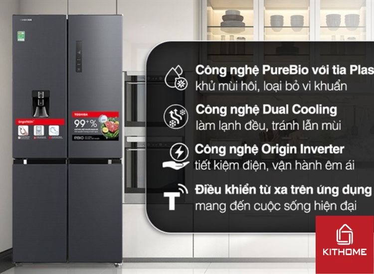 Tủ lạnh Toshiba inverter GR-RF605WI-PMV(06)-MG giải pháp tối ưu cho mọi gia đình