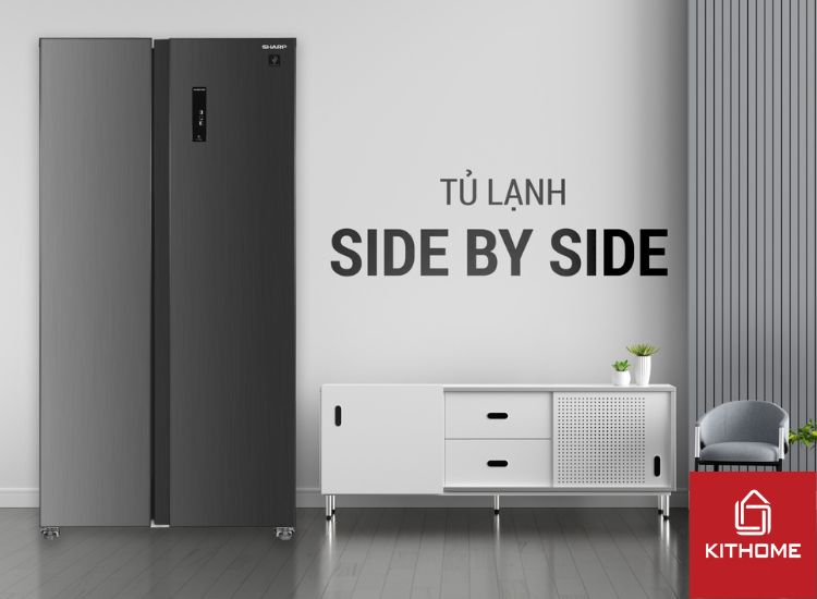 Tủ Lạnh Sharp Inverter Side By Side 600 Lít SJ-SBXP600V-DS