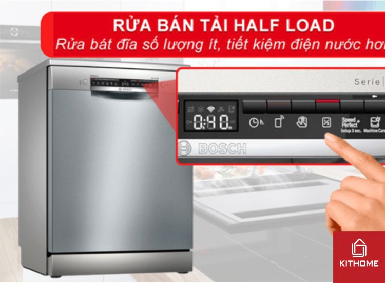 Chọn chế độ rửa nửa tải
