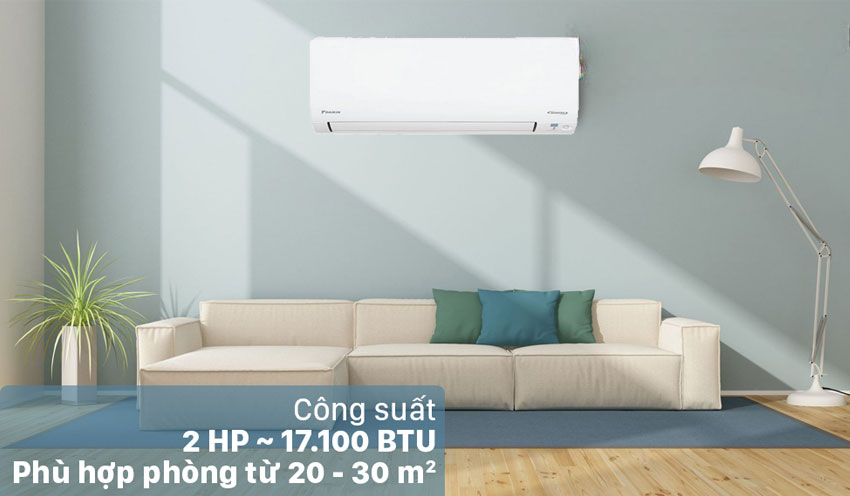 Chọn công suất điều hòa phù hợp với không gian sử dụng của gia đình để tránh tiếng ồn