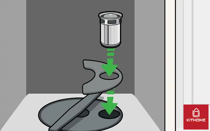 Lắp lại bộ lọc rác vào vị trí ban đầu Lắp lại bộ lọc rác vào vị trí ban đầu