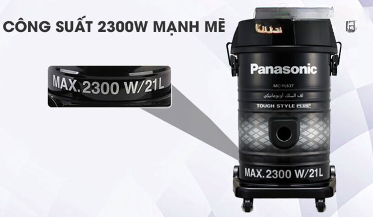 Máy hút bụi Panasonic MC-YL637SN49 lọc sạch 99.97% bụi mịn Máy hút bụi Panasonic MC-YL637SN49 lọc sạch 99.97% bụi mịn