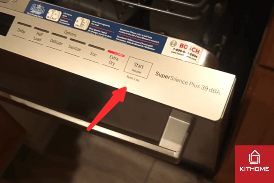 Khởi động chu trình rửa Khởi động chu trình rửa