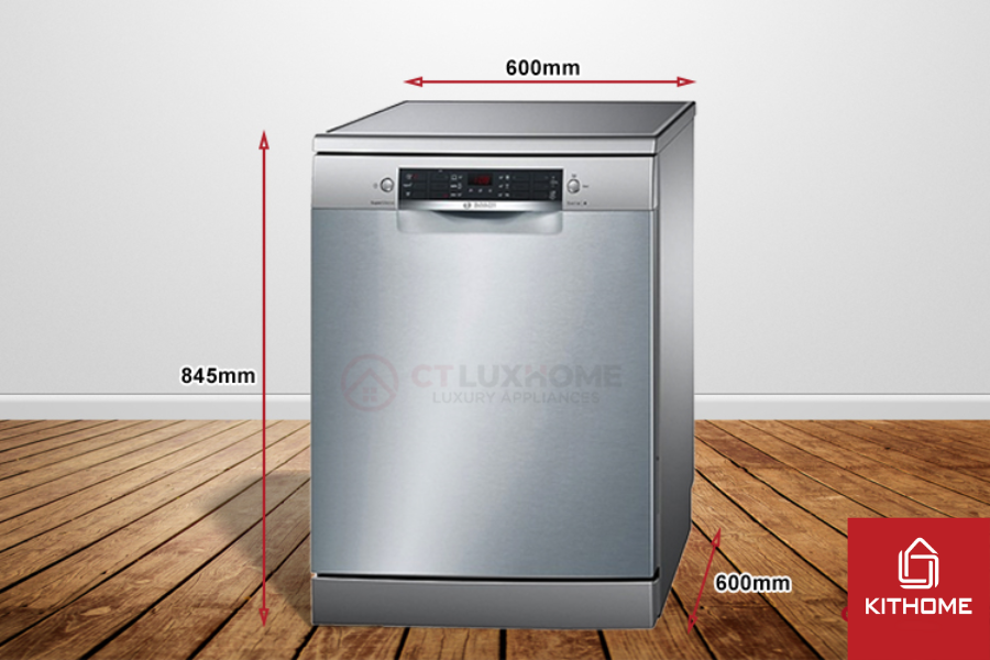 Kích thước máy rửa chén