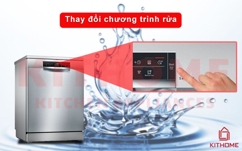 Thay đổi chương trình rửa