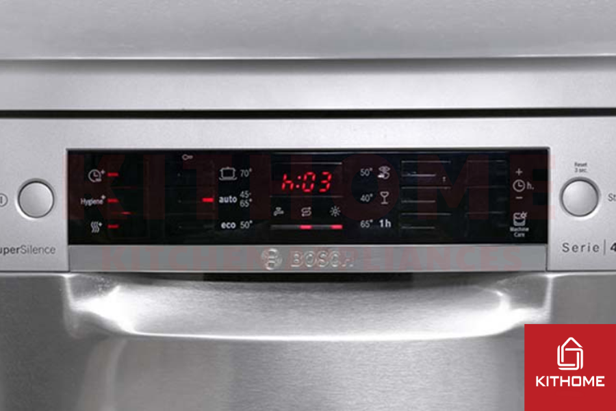 Máy rửa bát Bosch báo lỗi về đèn báo muối, chất tẩy rửa