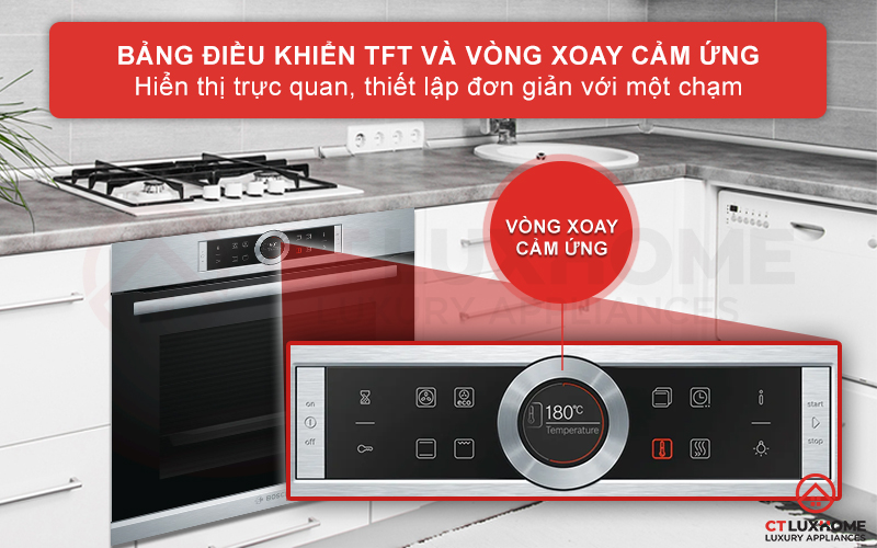 Bảng điều khiển cảm ứng một chạm TFT đi kèm vòng xoay cảm ứng hiện đại