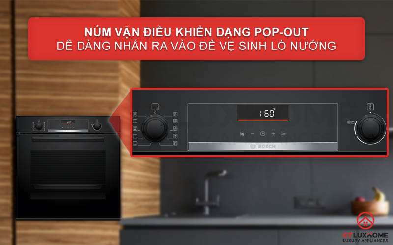 Dễ dàng chọn các chức năng với núm vặn xoay và màn hình hiển thị LCD