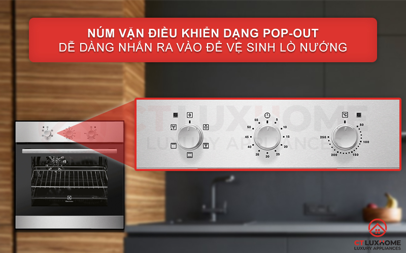 Dễ dàng chọn chức năng với núm vặn xoay Pop-out Dễ dàng chọn chức năng với núm vặn xoay Pop-out