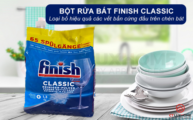 Bột rửa bát Finish classic 1.3kg