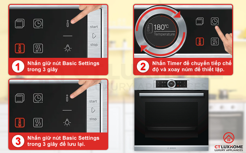 Thiết lập chế độ cơ bản dễ dàng chỉ với một nút nhấn