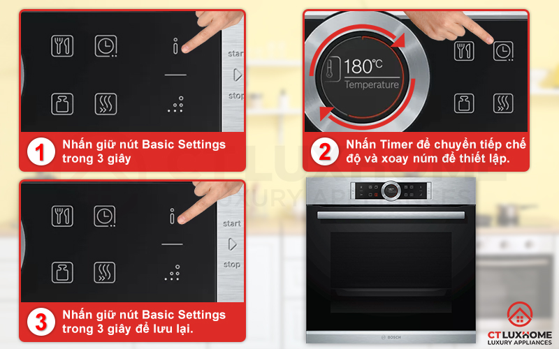 Thiết lập chế độ cơ bản dễ dàng chỉ với một nút nhấn