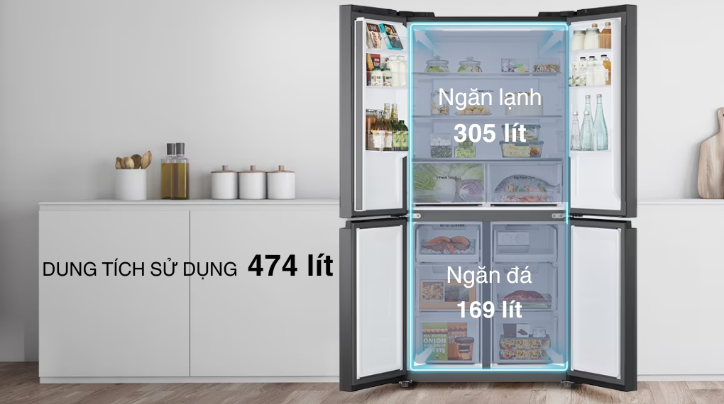 Tủ lạnh LG 4 cánh LFB47BLG: Khám phá một số tính năng nổi bật