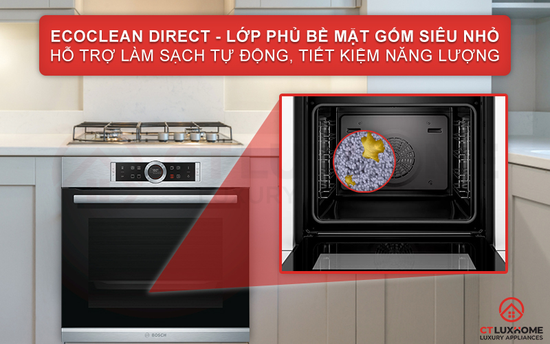 Lớp phủ EcoClean Direct đặc biệt giúp người dùng loại bỏ vết bẩn