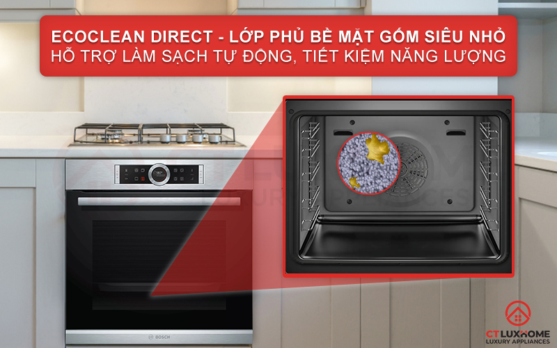 Lớp phủ EcoClean Direct đặc biệt giúp người dùng loại bỏ vết bẩn