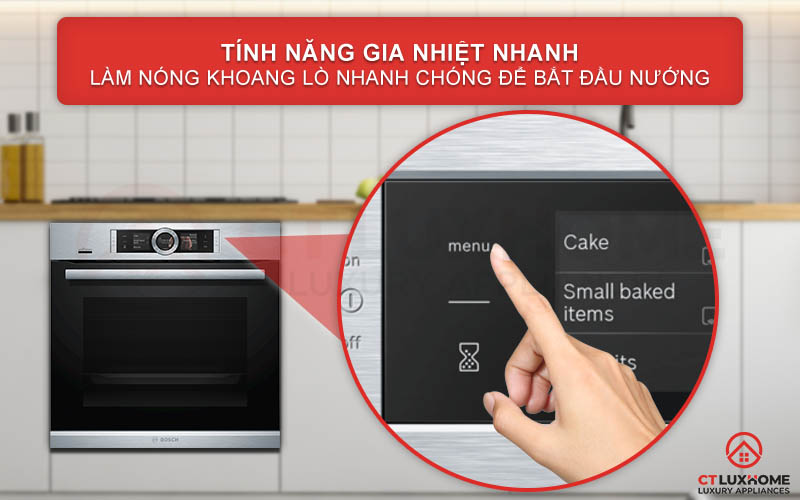 Chức năng gia nhiệt nhanh Rapid Heating giúp người dùng tiết kiệm được thời gian