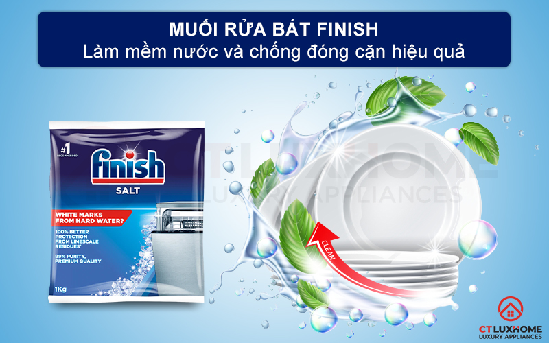 Giới thiệu về Muối rửa bát Finish 1kg