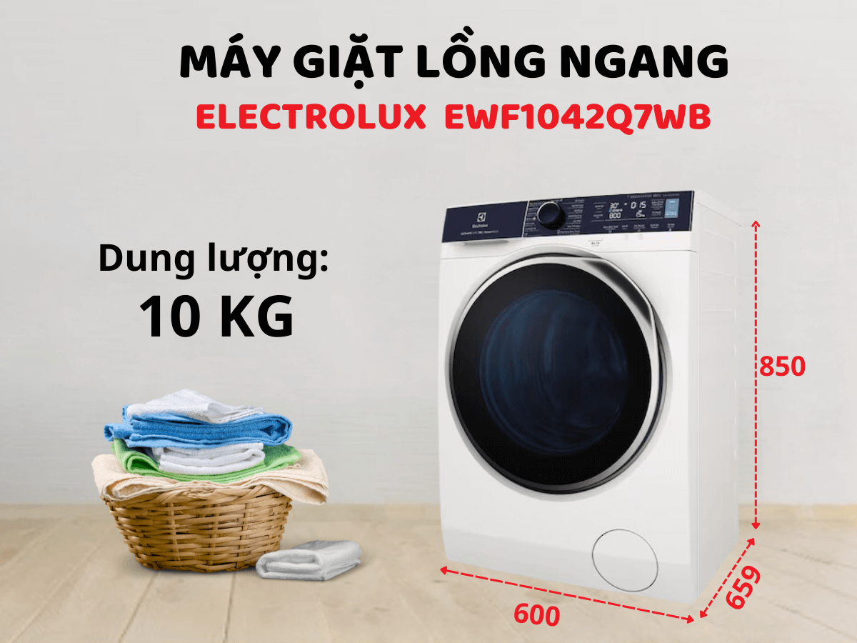 Máy giặt Electrolux Inverter EWF1042Q7WB (10kg)