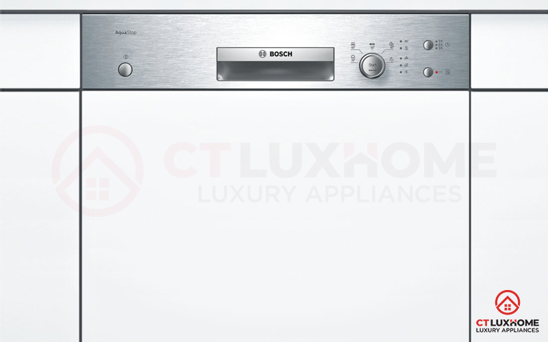 thiết kế máy rửa bát bosch trắng