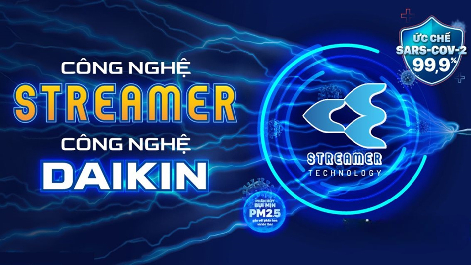 Bộ lọc Streamer giúp loại bỏ vi khuẩn và bụi mịn hiệu quả