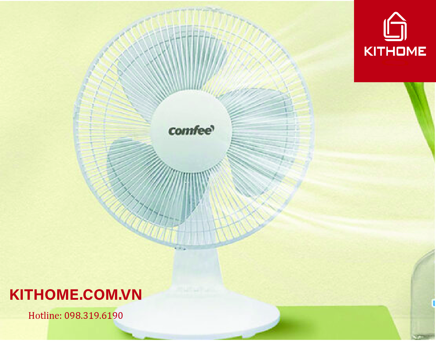 Quạt bàn Comfee CFT-12PWM0A3 thiết kế gọn gàng, hiện đại