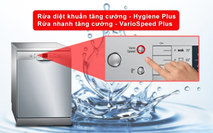 Tính năng tích hợp trên máy rửa bát Bosch SMS63L08EA