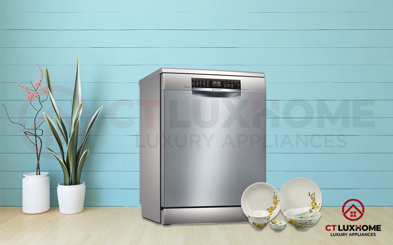 Máy rửa bộ bát đĩa SMS6ZCI49E độc lập serie 6.