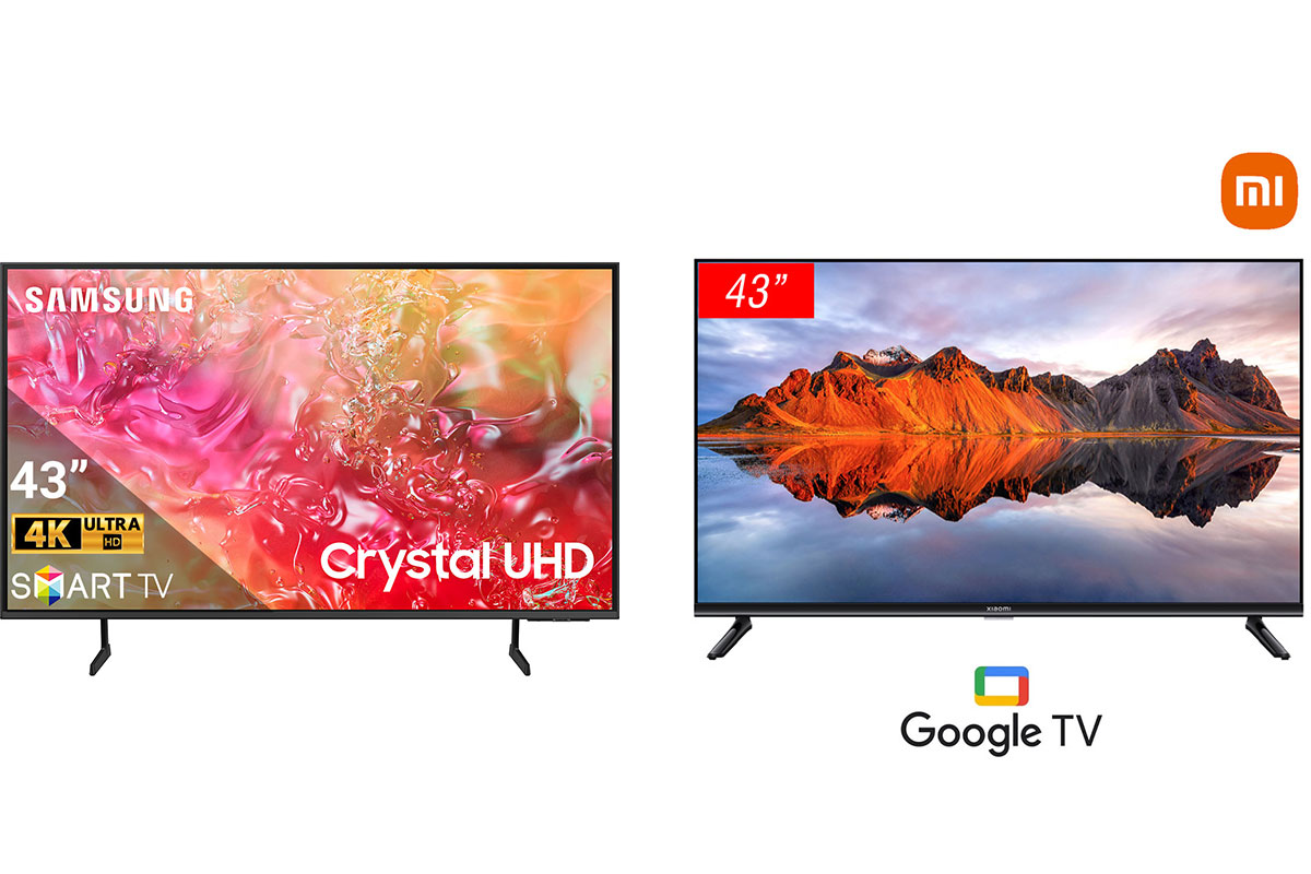 Nên mua tivi Samsung UA43DU7700KXXV hay tivi Xiaomi L43M8-P2SEA tốt hơn?