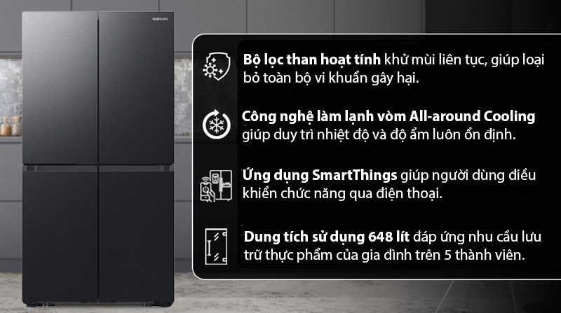 Tủ lạnh Samsung 4 cánh dung tích lớn, model nào đáng mua nhất?