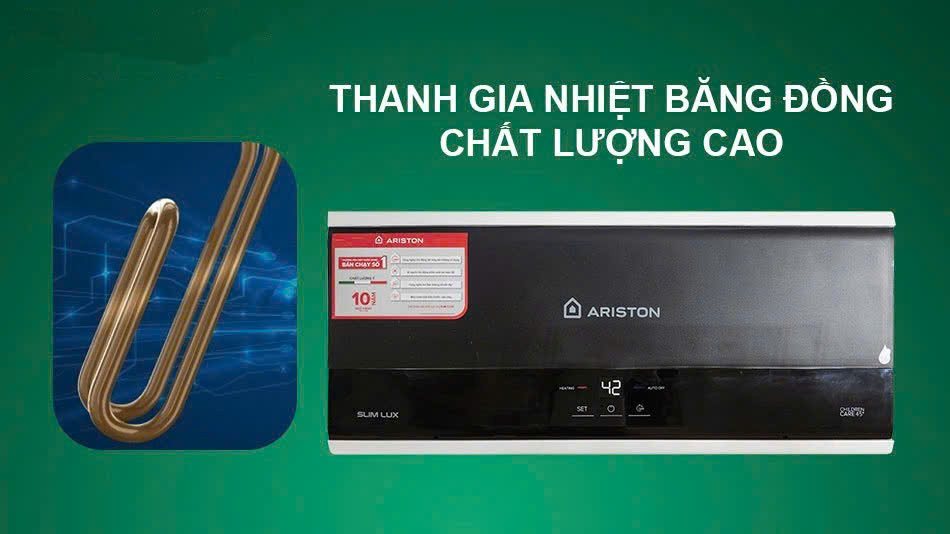 Các công nghệ làm nóng và an toàn của bình nóng lạnh Ariston Slim3 20 RS
